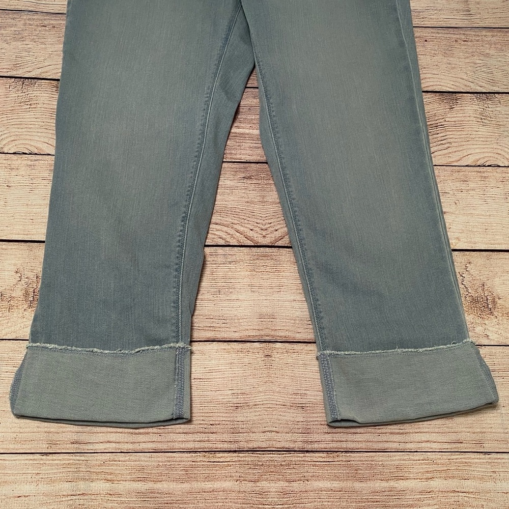 J. Jill Light Wash Authentic Fit Cuffed Cropped Jeans - Picture 3 of 11
